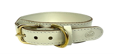 Sazzz Hundehalsband Pioneer Classic Leder Creme