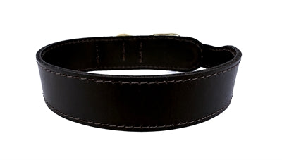 Sazzz Hundehalsband Pioneer Classic Leder Dunkelbraun